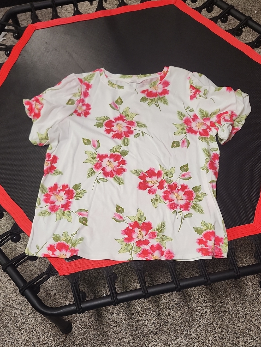 Lauren Conrad Supersoft Hibiscus Floral Top Size Xl. #10